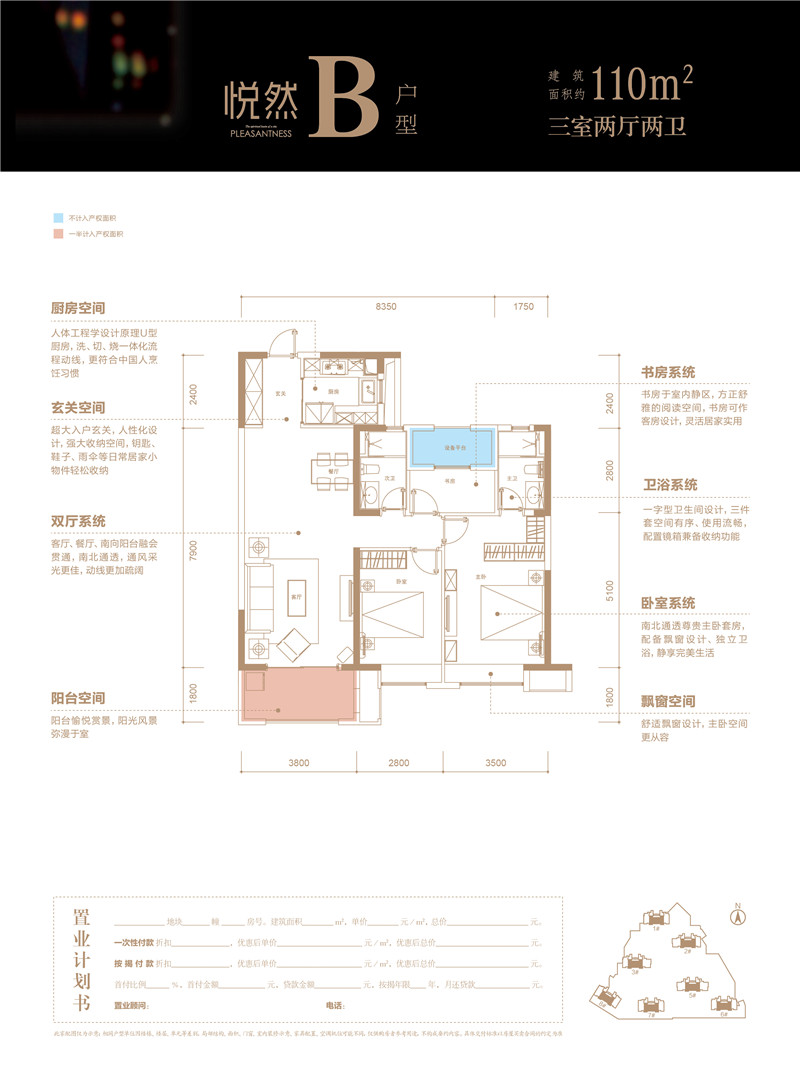 万科城市之光户型图