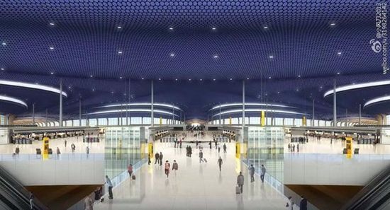 青岛胶东国际新机场方案图亮相 美仑美奂高大