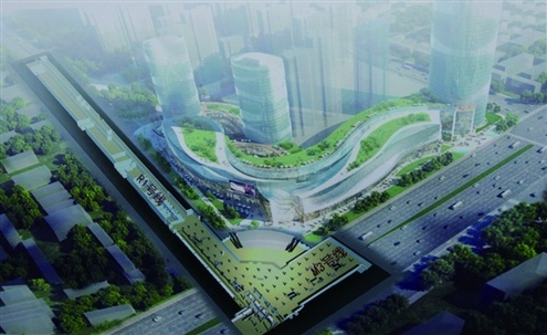 济南R1线地下段开挖 王府庄站长这样 --凤凰房