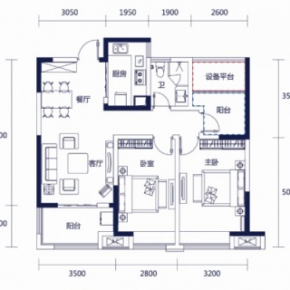 皖投天下名筑94户型