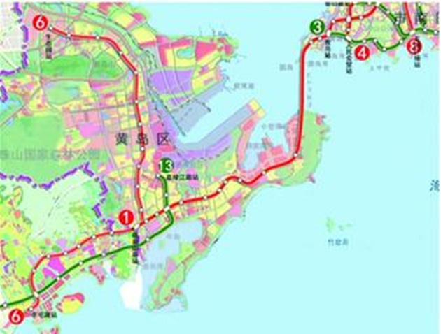 西海岸建第二条地铁提上日程 作为西海岸的第二条地铁线,青岛地铁6号