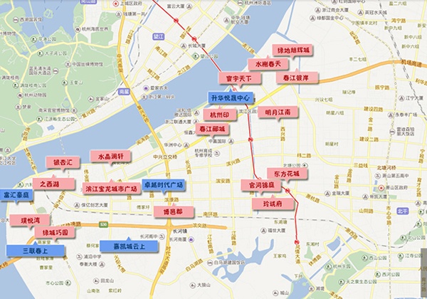 这个现象同样存在于滨江其它区域,以目前主力在售的项目为例:钱塘大观