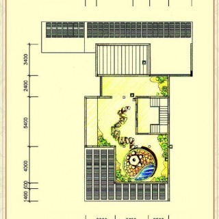 二期联排别墅T1户型三层平面图