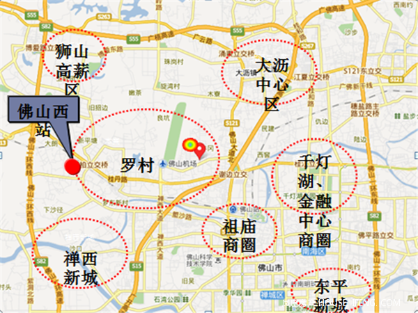 罗村区位图