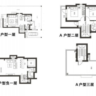 A户型 两室两厅三卫