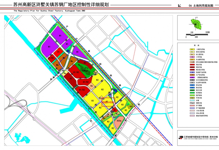 16年11月份出台的《苏州高新区浒墅关镇苏钢厂地区控制性详细规划》