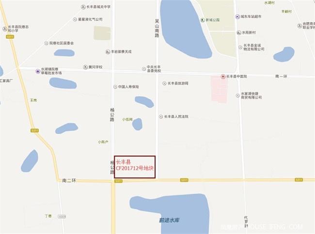 长丰县cf201712号地块位于长丰县水湖镇,东至吴山路道路红线,南至二环