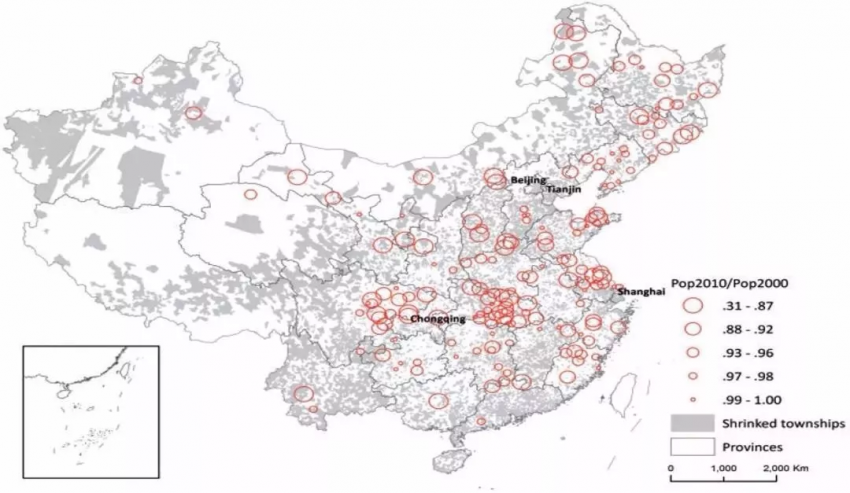 2000年中国总人口_读1964 2000年 中国各年龄段人口占总人口比重