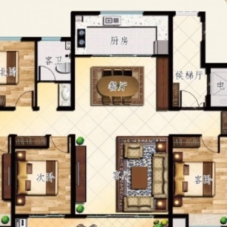 160㎡户型（洋房）