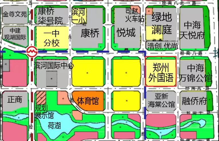 以就近原则来看郑州外国语学校经开校区,周边的楼盘有这些