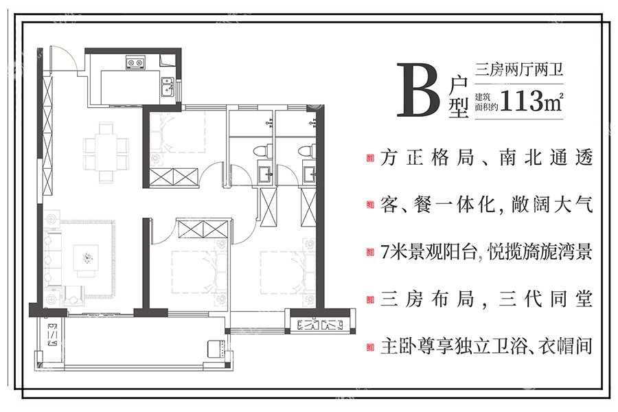 禹洲雍禧澜湾户型图