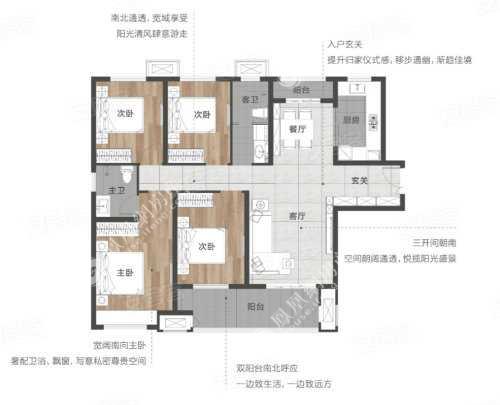 和昌·优地,和昌·优地4室2厅139㎡户型图,朝向-洛阳