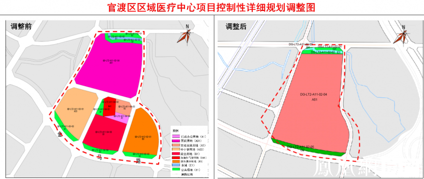 昆明官渡区医疗中心项目落地凉亭片区,总占地261亩