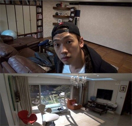 男星rain首次公开豪宅内景 配健身房