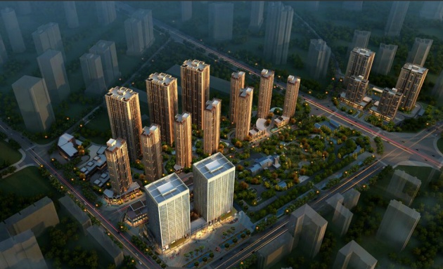 园城28日全线封顶 点式住宅最高赠送14㎡