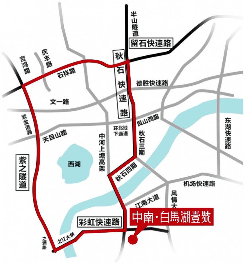 紫之隧道8月10日开通 中南白马湖壹号从此一个红绿灯畅通全城