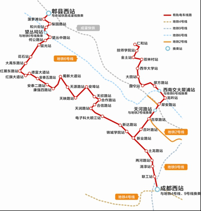 有轨电车2号线路图图片