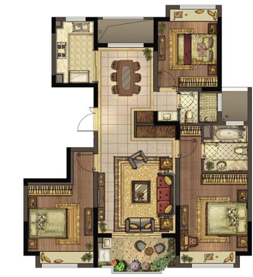 虹桥正荣府户型图