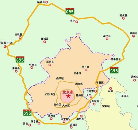 北京房山區,僅有京石高速一條直達北京的高速公路,涿州高鐵遠離市區