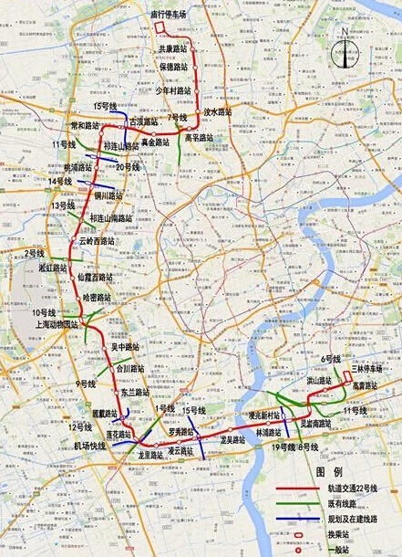上海轨道22号线规划图图片