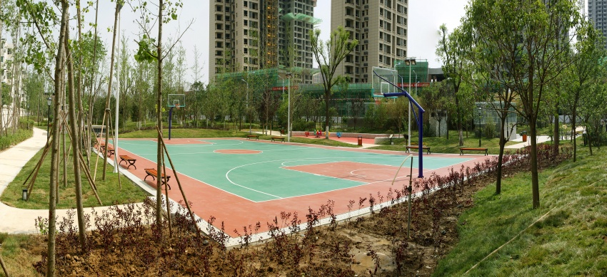公园篮球场
