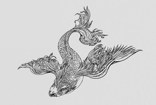 《山海经》等诸多怪奇古籍记载后缺少灵动的美感"鲲"的形象更像一头