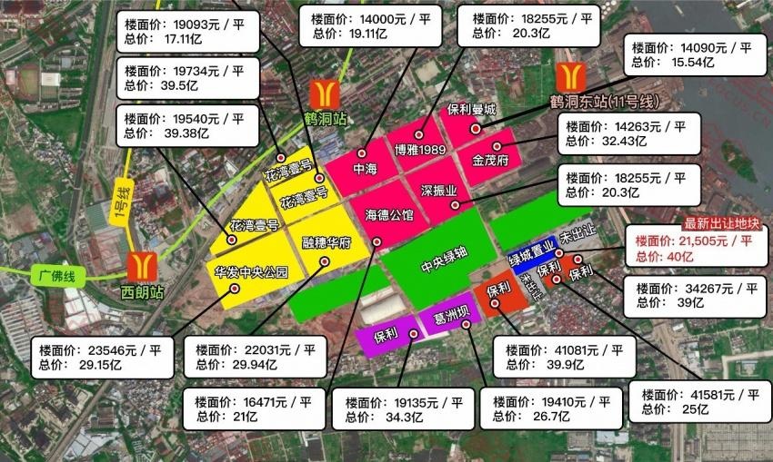 短短4年时间,广钢新城17宗地块相继推出,吸引了中海,金融街,葛洲坝