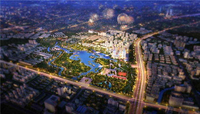 金沙城,百仁生态地块之上的改善人居大城,集商业,住宅,学校,百仁生态