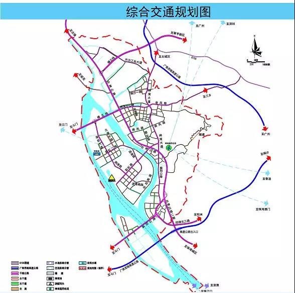 中山市神湾镇总体规划(2015-2020)修编规划中的古神高速公路二期