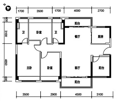 碧桂园凤凰湾四房户型图