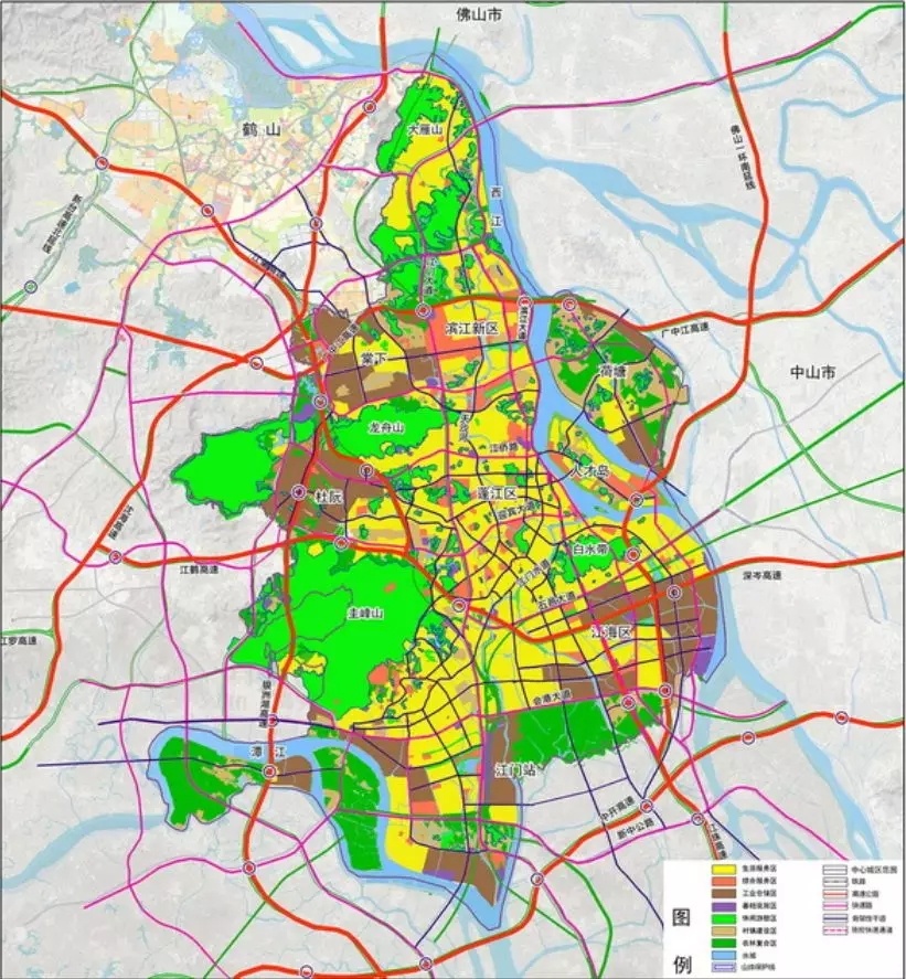 江门城市总体规划公示!规划限期至2035年