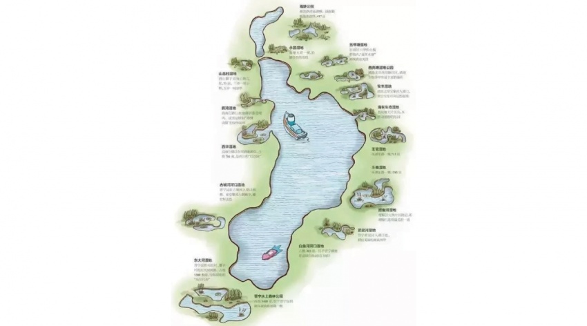 昆明滇池地图图片