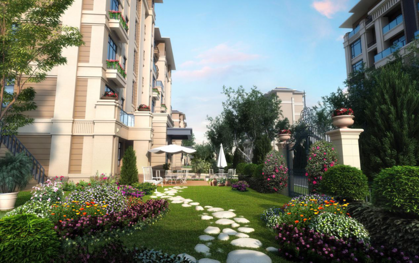 开敞观景院落,更加唯美的诠释每一个人的洋房梦,静谧,清逸.