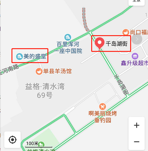美的盛堂区位图 美的盛堂区位图