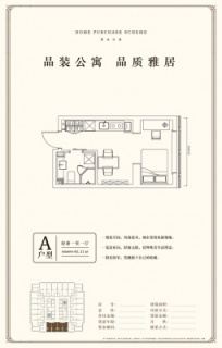 A户型 轻奢一室一厅