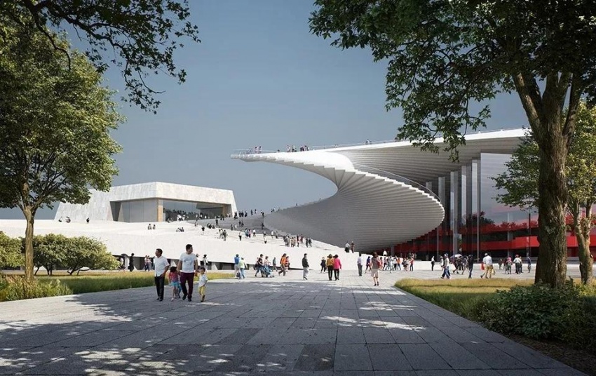 上海大歌剧院要火大扇子将是魔都新地标