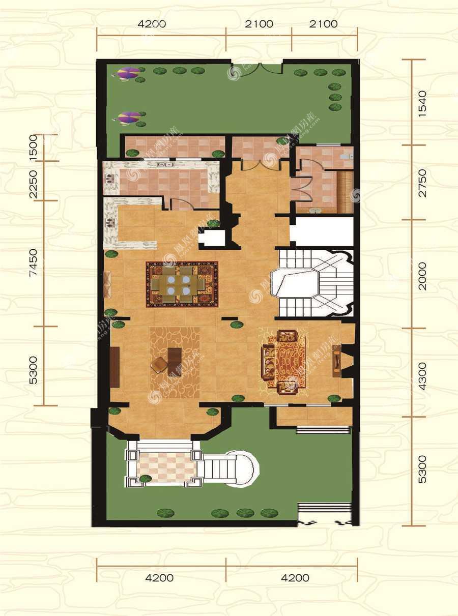 三江·尊园,三江·尊园8室5厅680㎡户型图,朝向-包头凤凰网房产