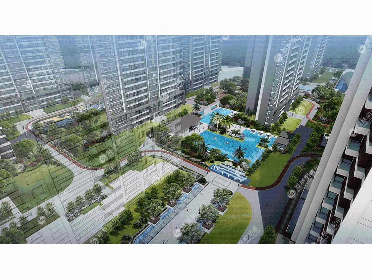 珠晖酃湖万达广场景观效果图